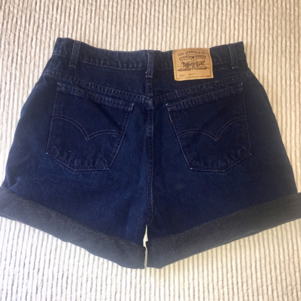 High waisted Levi Orange Tab Denim shorts